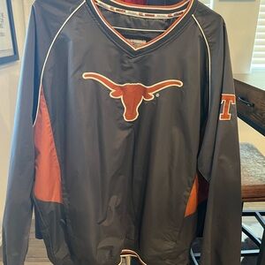 Texas Longhorns Pullover V-neck Jacket w Pockets XXL